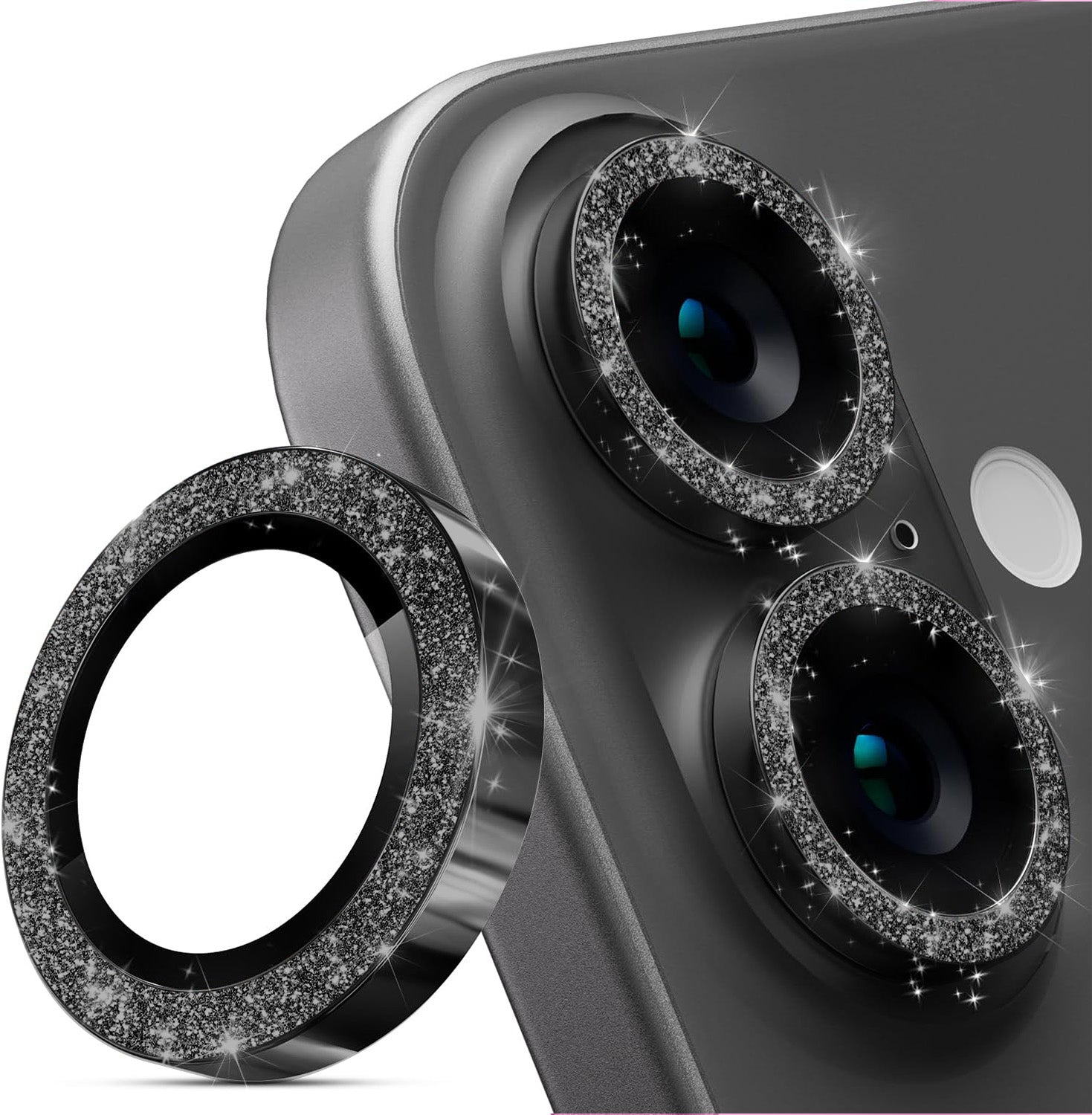iPhone 16 Sparkling Diamond-Inspired Cell Phone Lens Protectors
